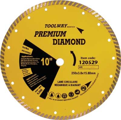 Blade 10in Sintered Turbo Diamond