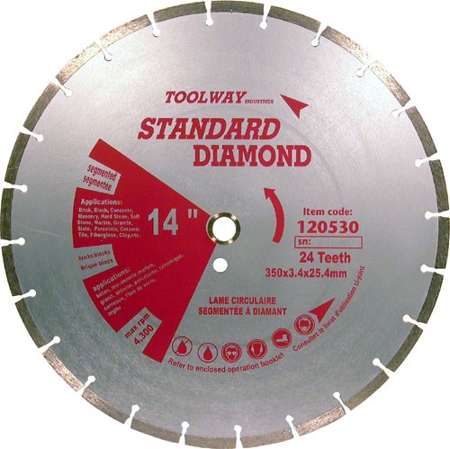 14in Sintered Segmented Diamond  Blade