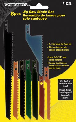 Jig Saw Blade Multi-Pack Set Bi Metal 8/pkg