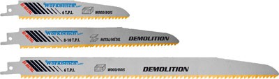 Reciprocating Saw Blade 12in x 1.78mm 6T Bi-Metal Demolition Wood