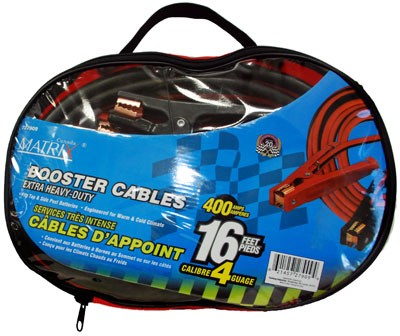 16' 4 Gauge Booster Cable ( 400 AMP