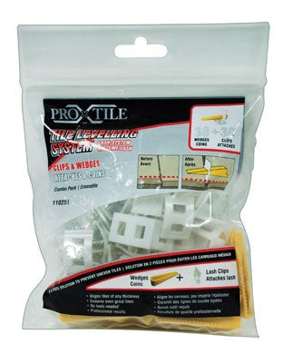 Tile Levelling system Lash combo 30 Wedge +30 Clips bag
