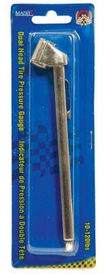 Pencil Tire Gauge - Dual Foot 10-120LB