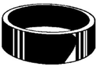 10pk Pex Crimp Ring Black 3/4"