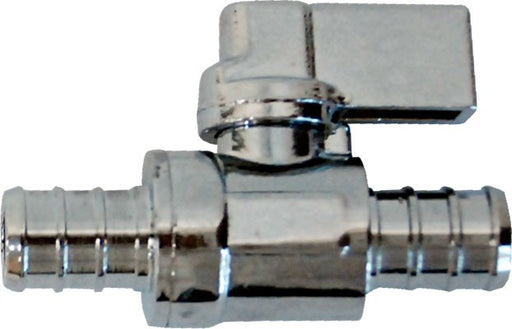 Pex Mini Ball Valve Brass 1/2" Barb Straight