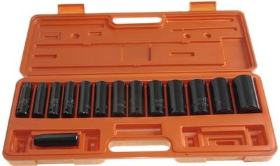 Socket Set 15pc 1/2in Dr. (Deep Impact) Metric