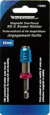 Magnetic One-Touch Bit & Screw Holder