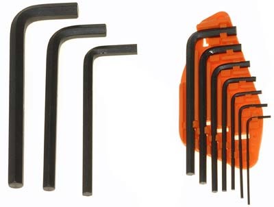 10 pc Hex Key Set - Metric