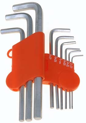 9 pc Hex Key Set - Metric