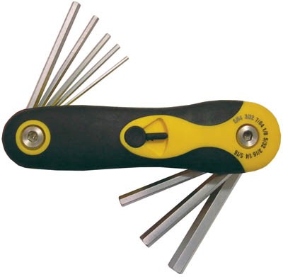 8 pc Hex Key Set (Fold-Up) - SAE