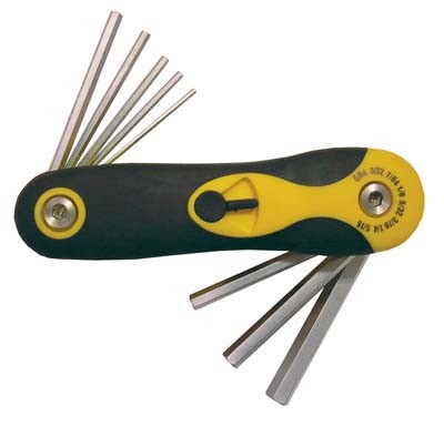 8 pc Hex Key Set (Fold-Up) - Metric