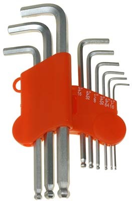 9 pc Ball Point Hex Key Set - Metric