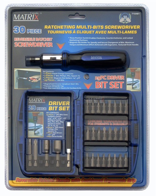 Ratchet Bits Screwdriver 30pc Set