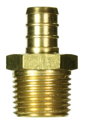 Pex Brass Male Adpt B-MPT 1/2"