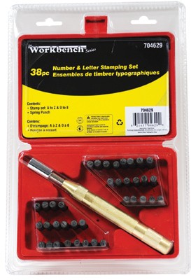 38 pc Number & Letter Stamping Set