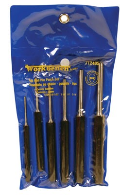 6 pc Roll Pin Punch Set