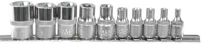 Socket Torx 1/4in & 3/8in Dr. 11pc Set