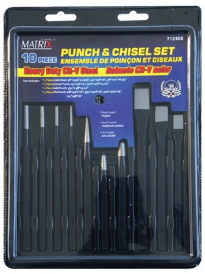 Punch & Chisel 10pc Set