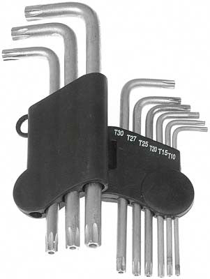 9 pc Torque Tamper Proof Key Set