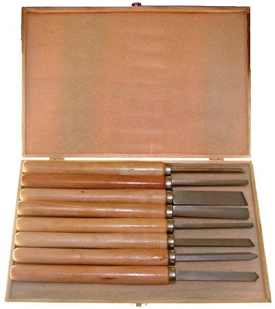 8 pc Wood Turning Chisel Set