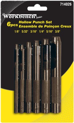 6 pc Hollow Punch Set