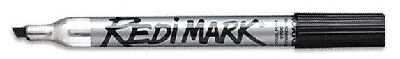 12pk Permanent Marker Black Metal Can
