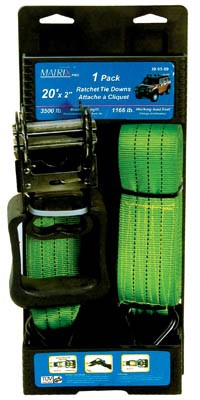 1 pc 2" x 20' Ratchet Tie Down - 2100 LB BS
