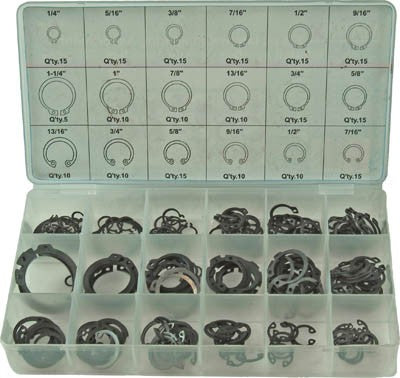 225 pc Internal Snap Ring Assortment
