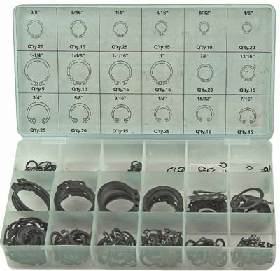 300 pc External Snap Ring Assortment
