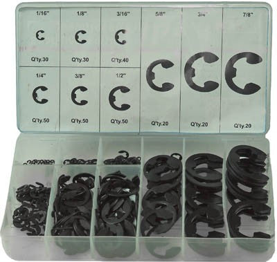 300 pc E-Clip Assortment