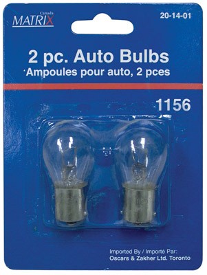 Bulb Auto Clear 2/pkg No.1156