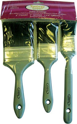 Paint Brush Nylon Polyester Good Quality 3pc Set (1 1/2in 2in & 3in)
