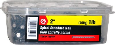 Spiral Standard Nail 2in 1lbs (400g)/pkg
