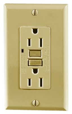 GFCI,15A, Ivory - T/P