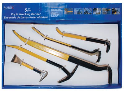 5 pc Pry & Wrecking Bar