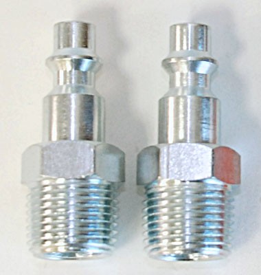 2pc 3/8" M NPT x 1/4" Plugs