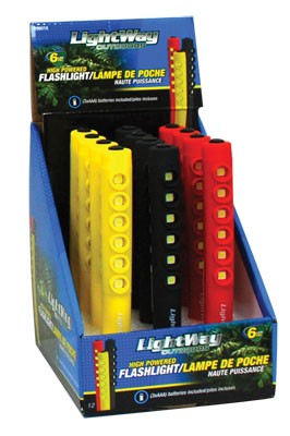 6-LED Pen Flashlight, Mix Colours