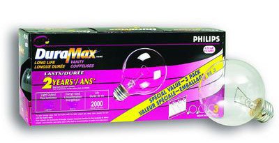 Bulb 25w DuraMax Globe G25 Med Base Clear 3pk
