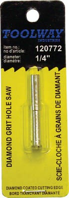Hole Saw Blade 1/4in Diamond Grit