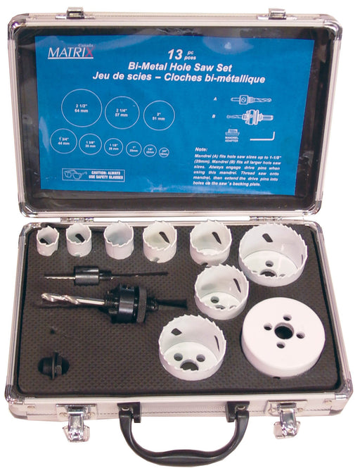 Hole Saw Kit Bi Metal 13/pkg