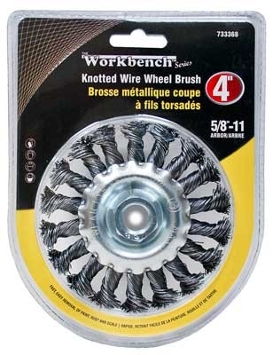 Wire Wheel Brush 4in x 5/8in Knotted