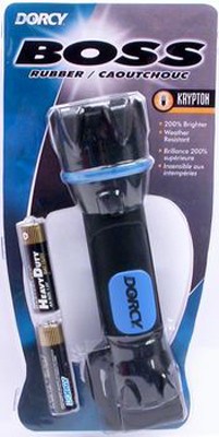 2AA Rubber Boss Flashlight w/Batteries