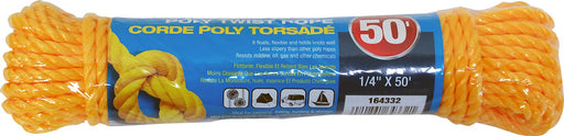 POLY TWIST ROPE 1/4in x 50ft