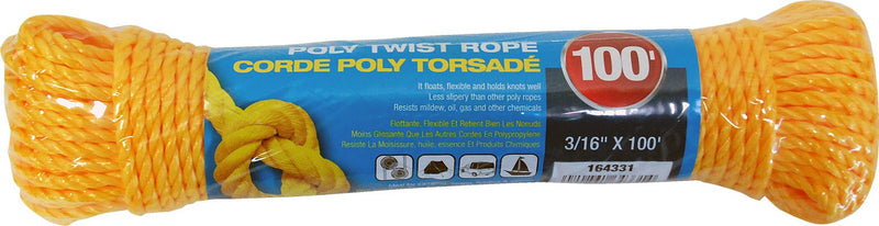 POLY TWIST ROPE 1/4in x 100ft