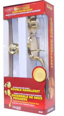 Door Lock Grip Polished Brass