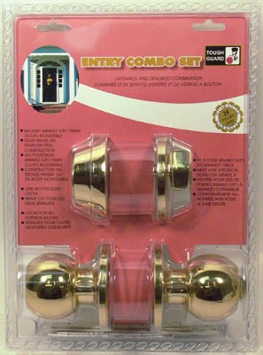 Door Lock Entry Combo Set Solid Brass