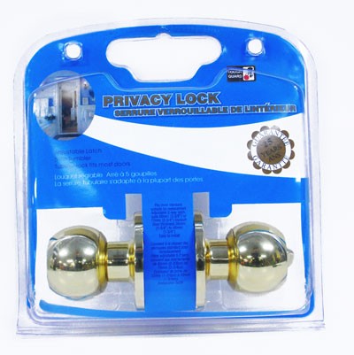 Door Lock Privacy Polished Brass