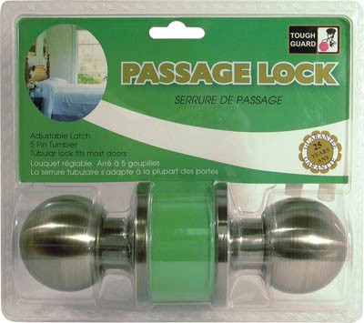 Door Lock Passage Antique Brass