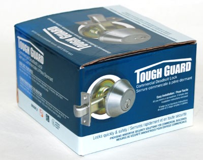 Door Lock Dead Bolt Satin Chrome Commercial Single Cyl.