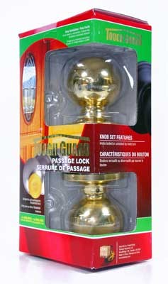 Door Lock Passage Residential Polished Brass